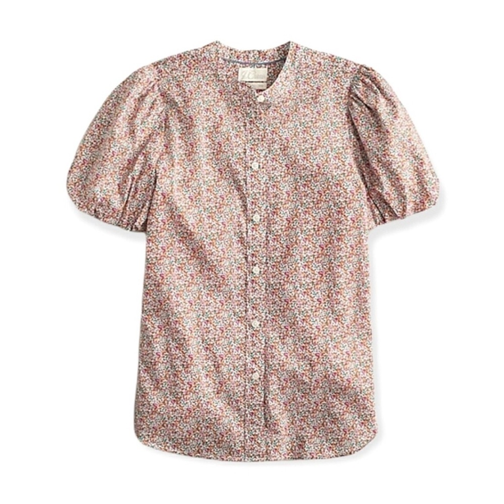J. Crew Multicolor Floral Top